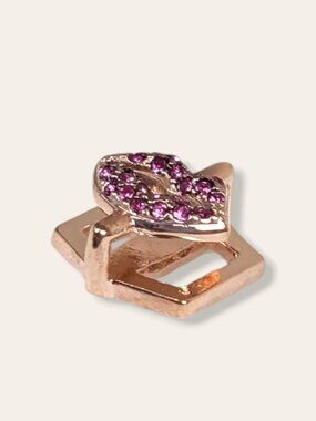 NWT Keep Collective Pink Pave Lips Slide Charm Collector's Edition